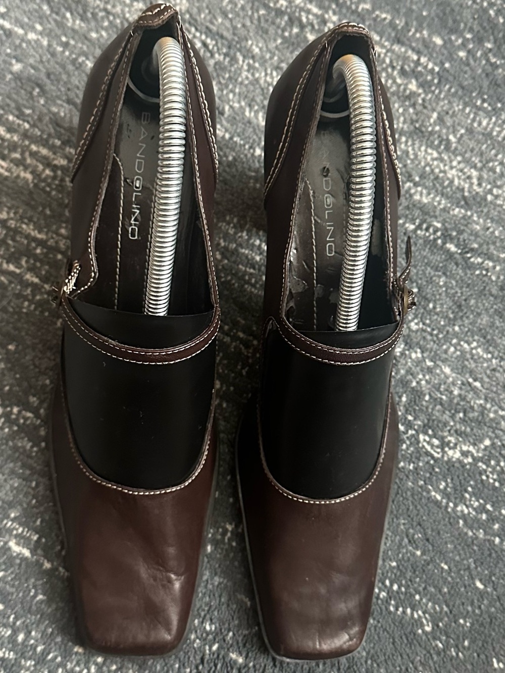 Bandolino Dark Brown and Black Slip-On Loafers